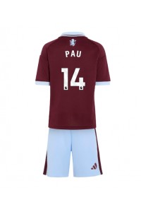 Aston Villa Pau Torres #14 Jalkapallovaatteet Lasten Kotipeliasu 2026-27 Lyhythihainen (+ Lyhyet housut)